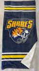 Sabres Sublimated Sherpa Faux Wool Lined Micro Mink Throw